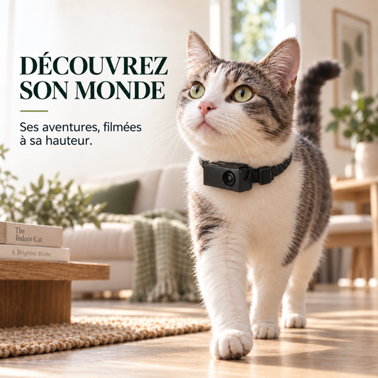 Caméra collier pour chat Full-HD 1080p | Pawavo View X6