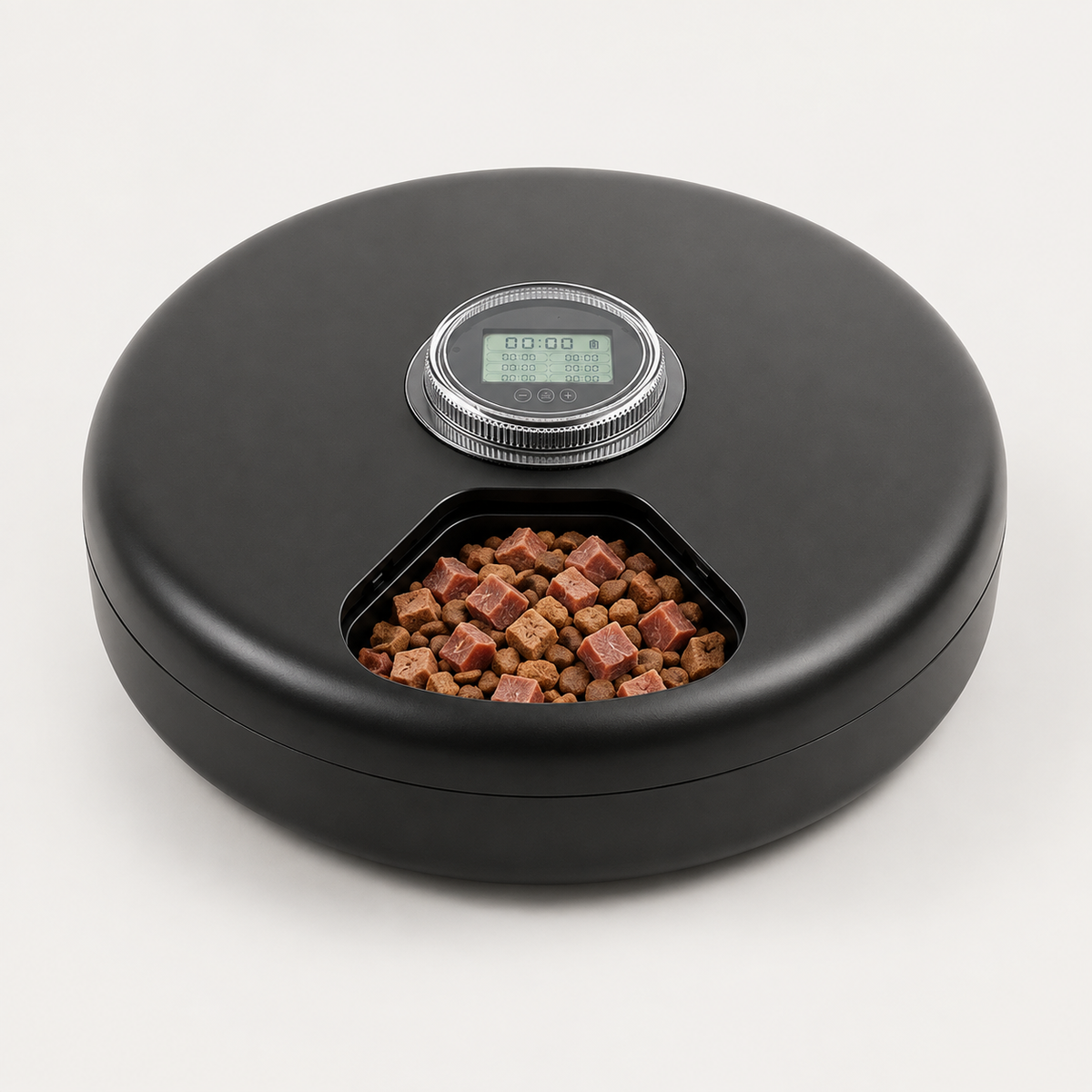 Distributeur Automatique pour Chat 6 Repas – Nourriture Humide & Croquettes