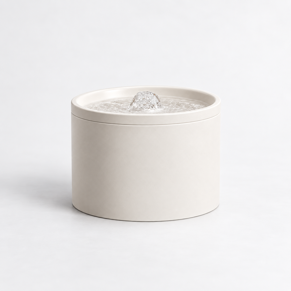 Fontaine à eau pour chat en céramique automatique et silencieuse