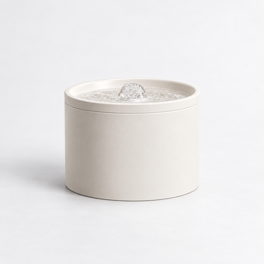 Fontaine à eau pour chat en céramique automatique et silencieuse