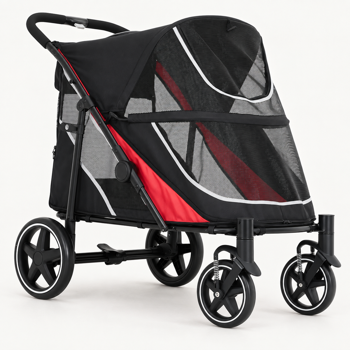 Poussette grand chien XXL pliable jusqu’à 60 kg – Pawavo Titan