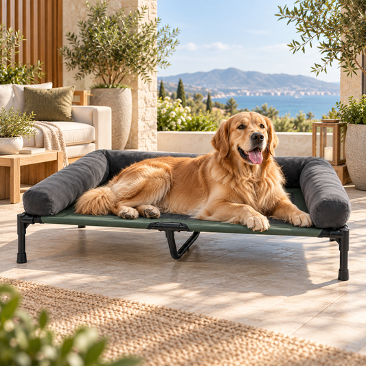 Lit surélevé pour chien respirant – Pawavo Altura