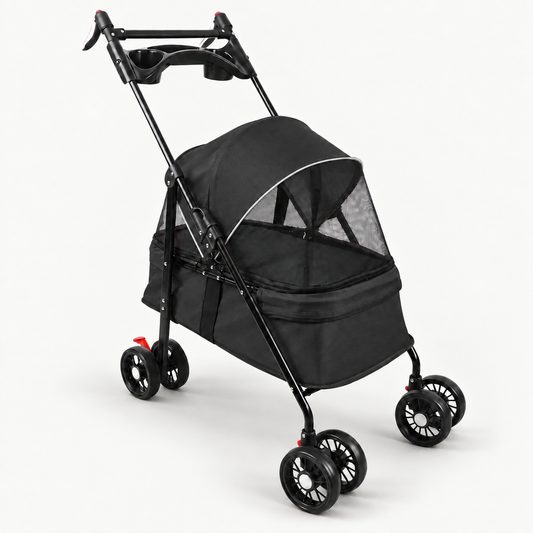 Poussette pour chien 2-en-1 avec nacelle amovible | Pawavo Move