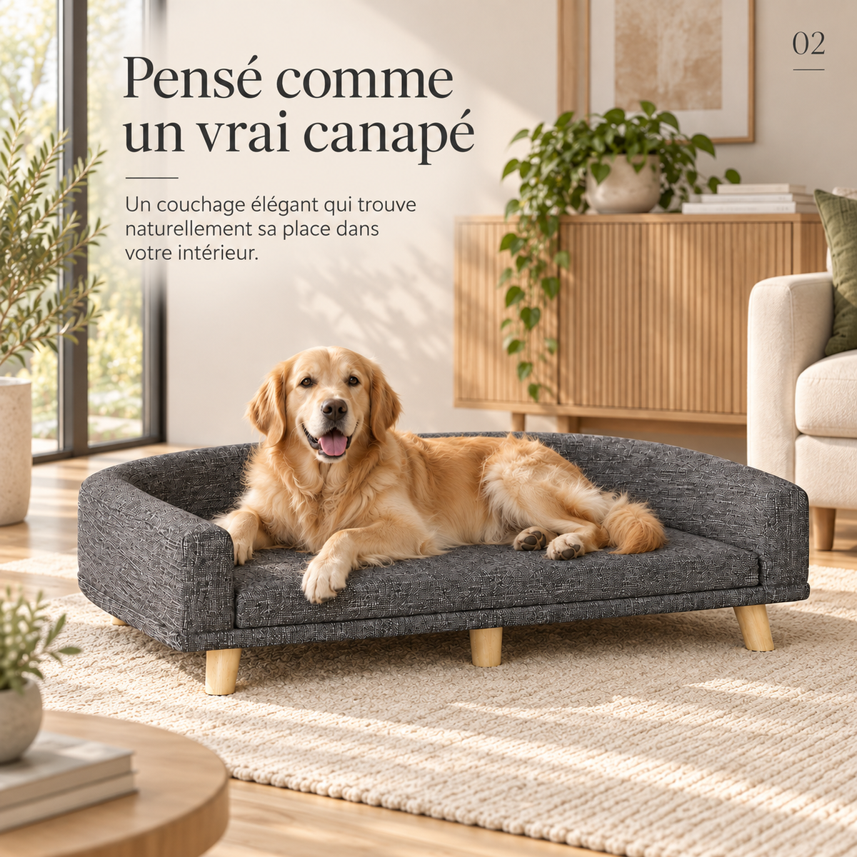 Canapé pour chien design – Pawavo Oslo