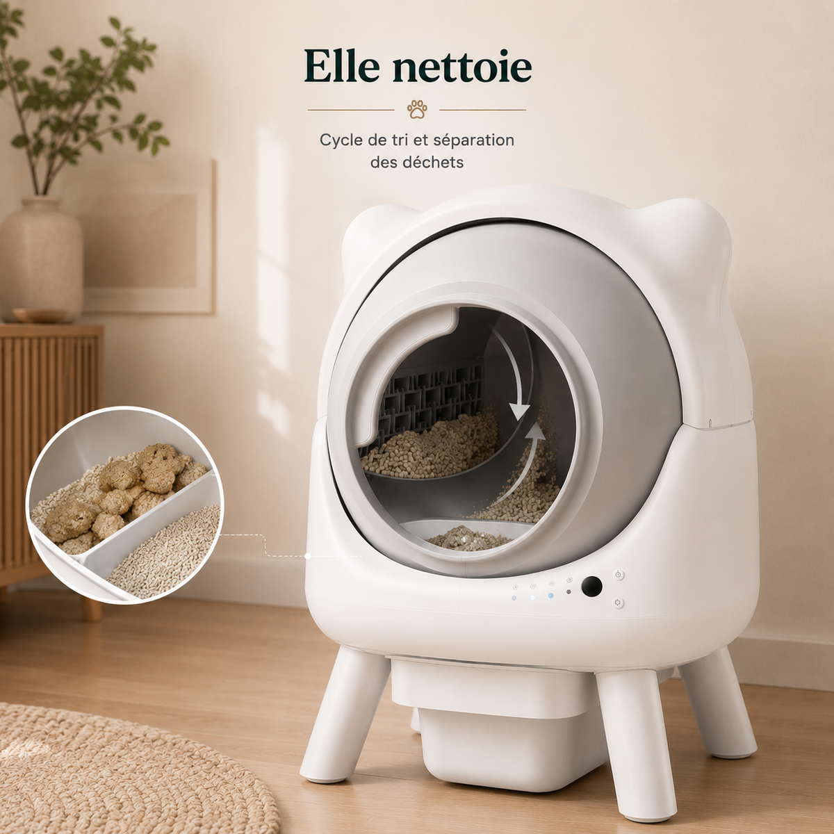 Elle sépare
