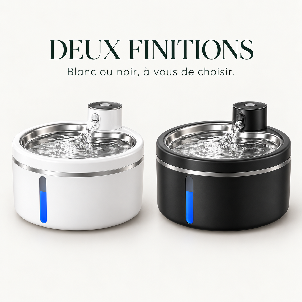 Fontaine à eau automatique pour chat avec détecteur de mouvement 2,5 L