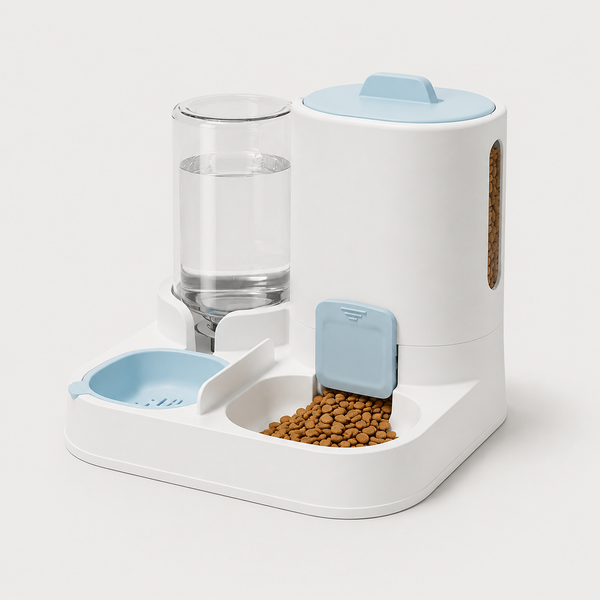 Distributeur de croquettes et eau pour chat 2-en-1 – Pawavo Duo