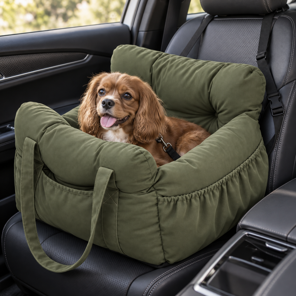 Siège auto pour chien rembourré – Pawavo Ride