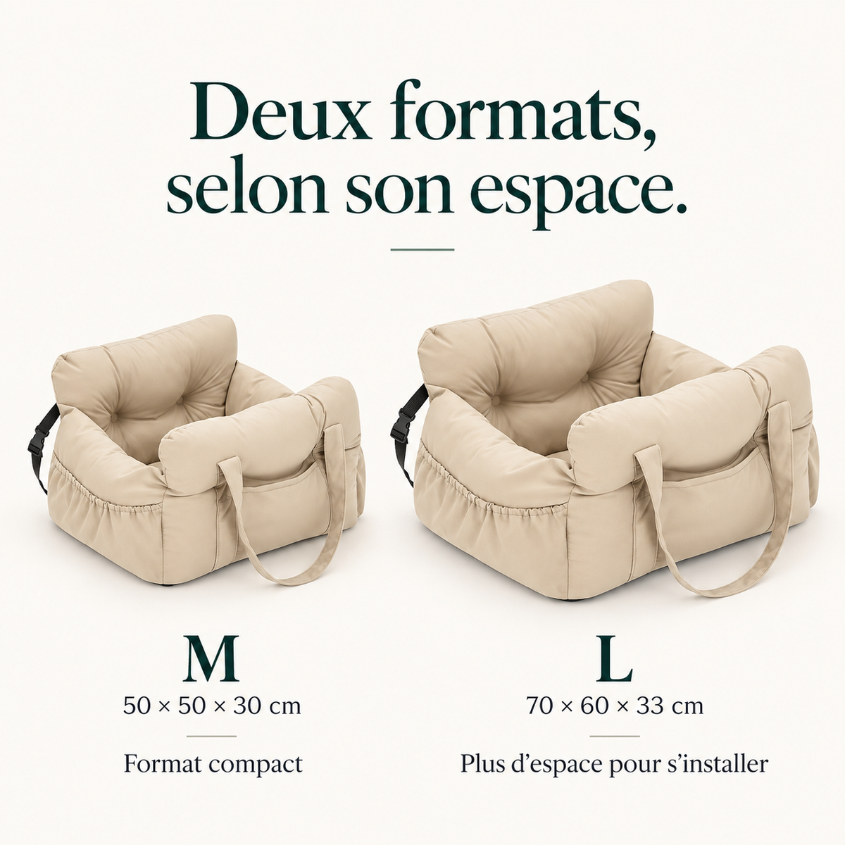 Siège auto pour chien rembourré – Pawavo Ride