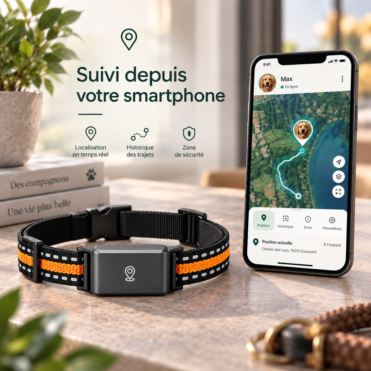 Collier GPS 4G pour chien et chat – Pawavo Track
