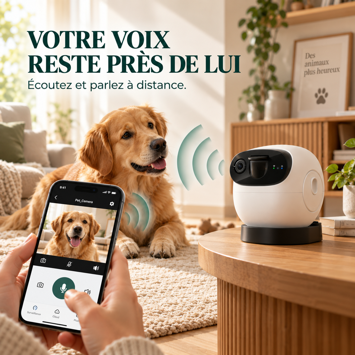 Caméra pour animaux 3K avec lance-friandises – Pawavo M3