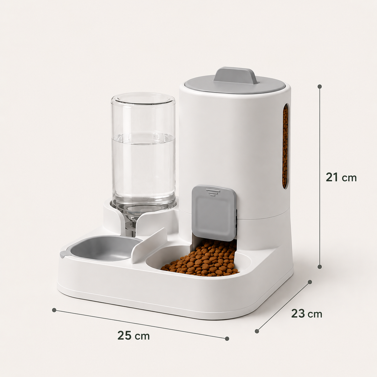 Distributeur de croquettes et eau pour chat 2-en-1 – Pawavo Duo