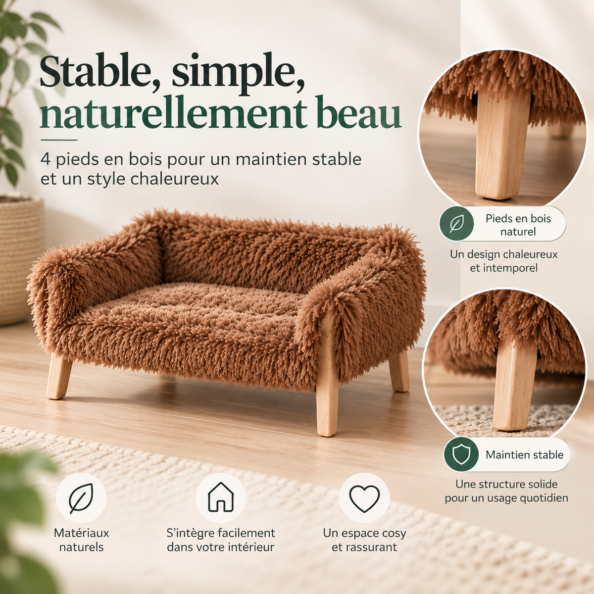 Canapé pour chat surélevé – Pawavo Arlo