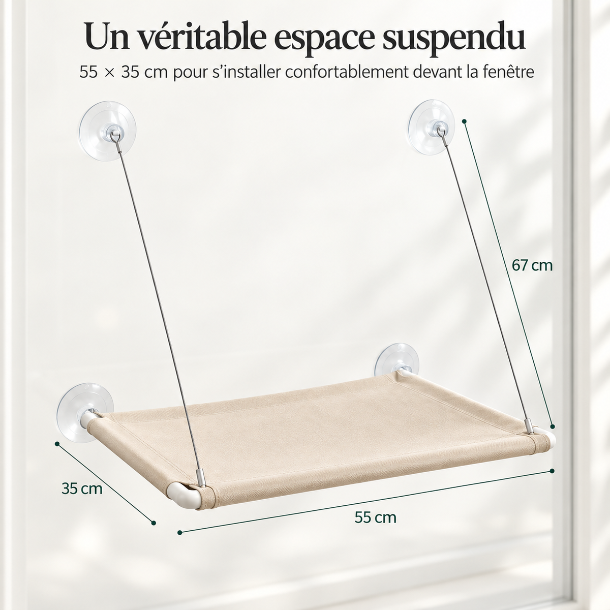 Hamac de fenêtre pour chat – Pawavo Luma