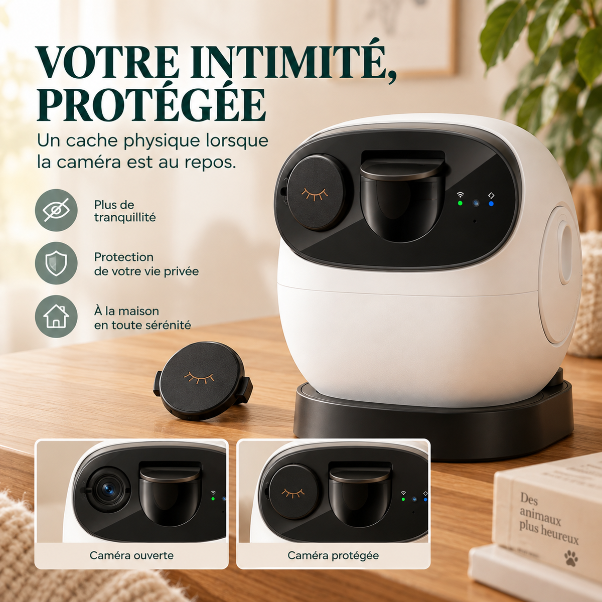 Caméra pour animaux 3K avec lance-friandises – Pawavo M3