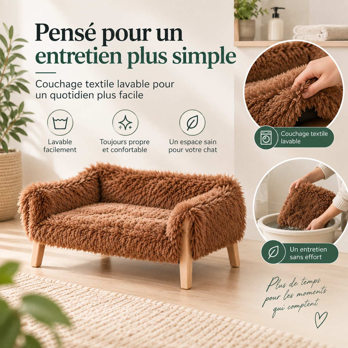 Canapé pour chat surélevé – Pawavo Arlo