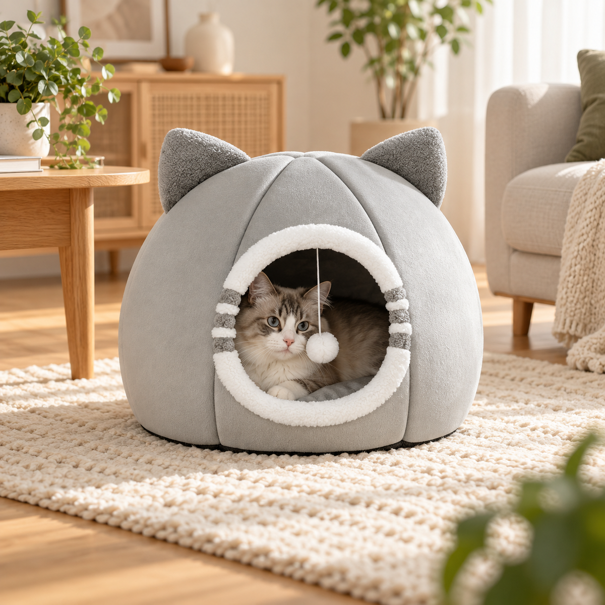Niche pour chat cocon – Pawavo Mino
