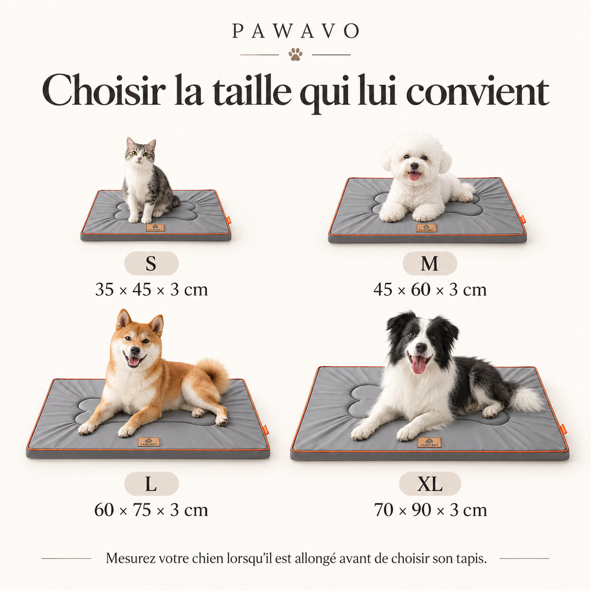 Tapis pour chien intérieur & extérieur – Pawavo Sora