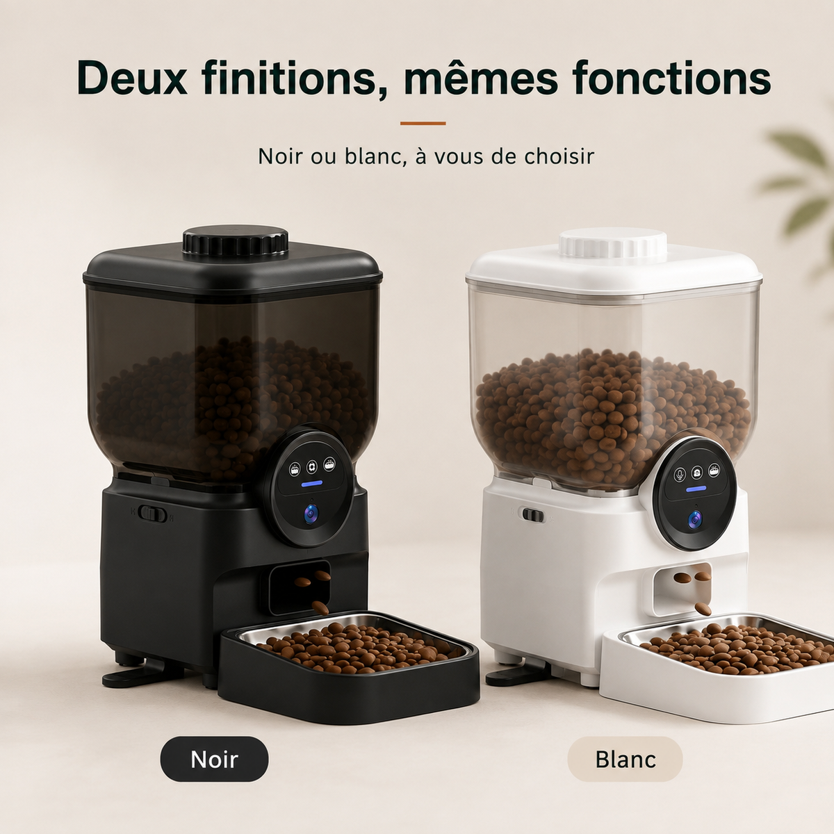 Distributeur automatique pour chat rechargeable avec caméra – VisionFeed Flex 6,5 L