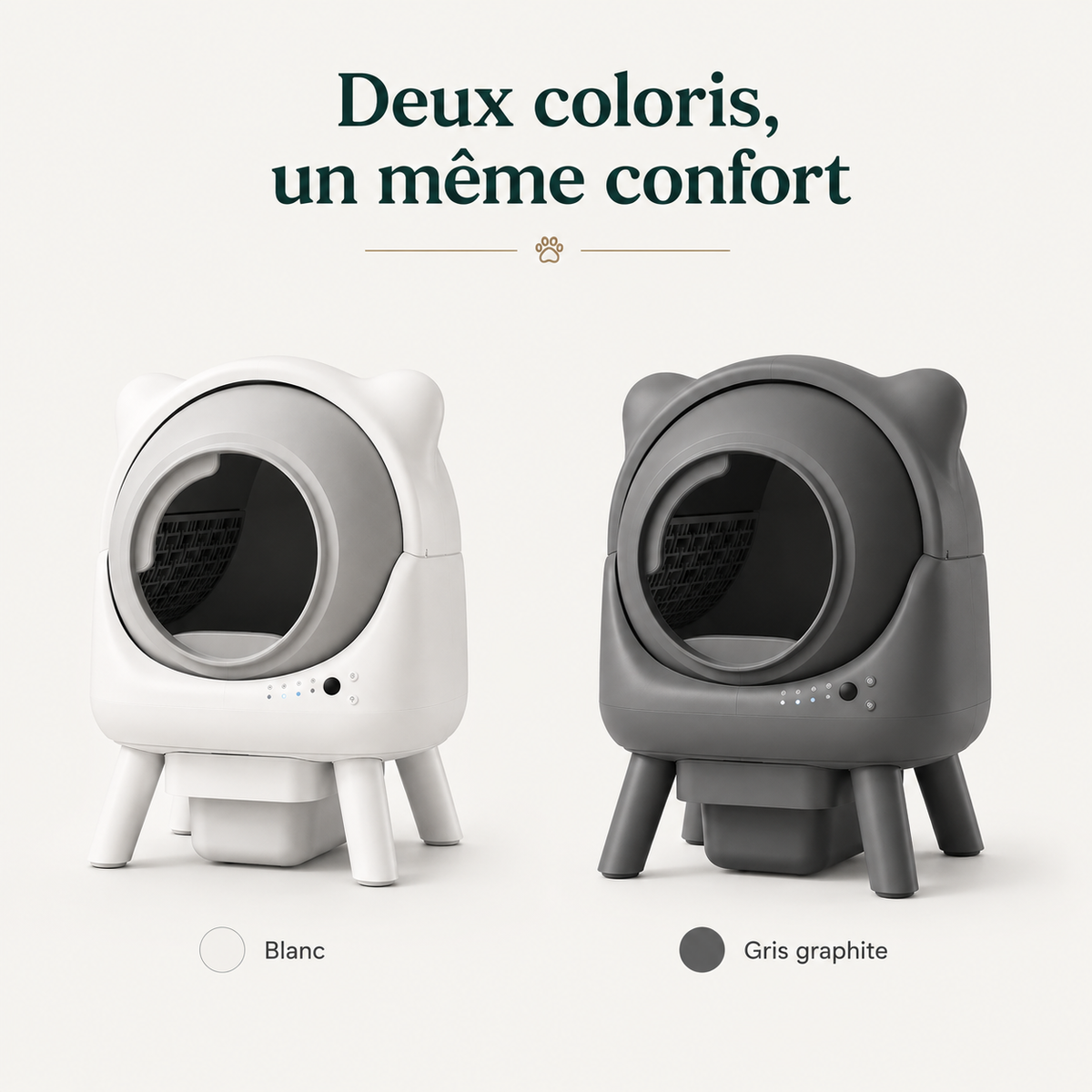 Litière Automatique pour Chat Fermée – Autonettoyante & Connectée