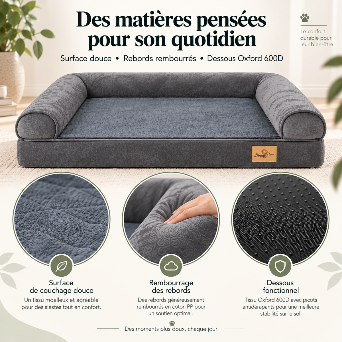 Panier orthopédique pour chien – Pawavo Nuvia
