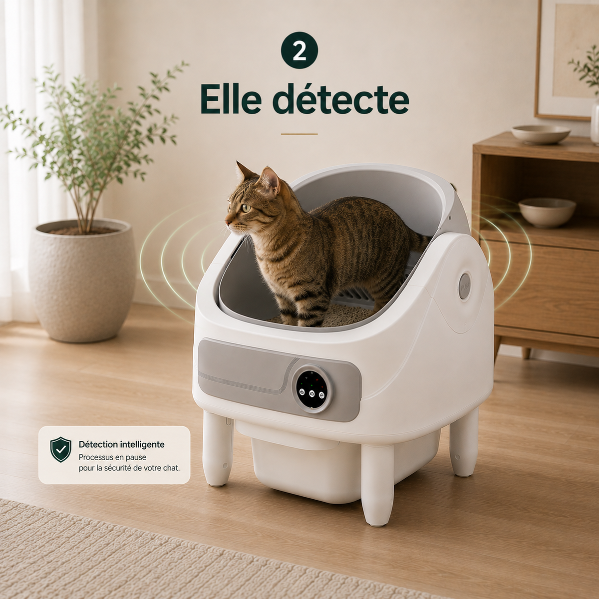 Elle détecte sa présence