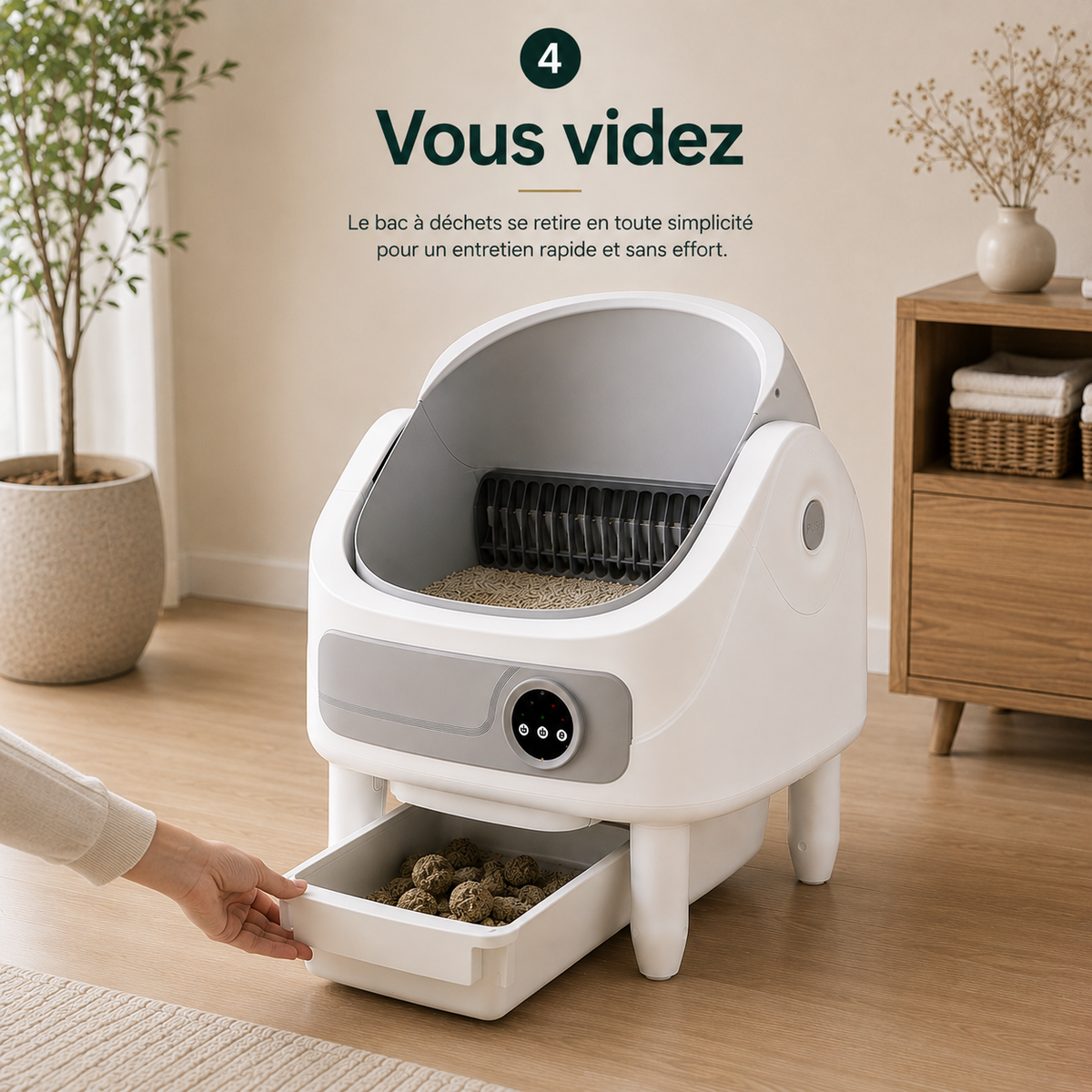 Vous videz simplement