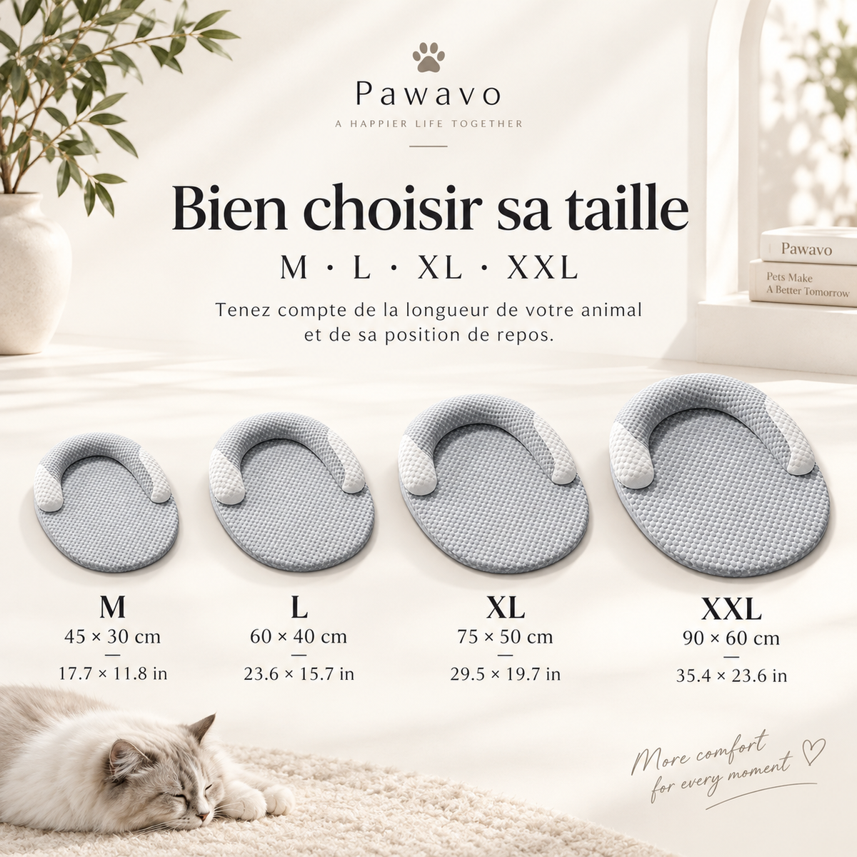 Coussin rafraîchissant pour chien et chat – Pawavo Fresco