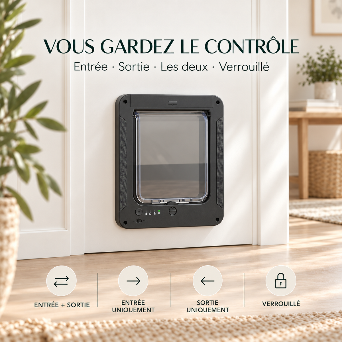 Chatière électronique RFID pour chat – Pawavo Select