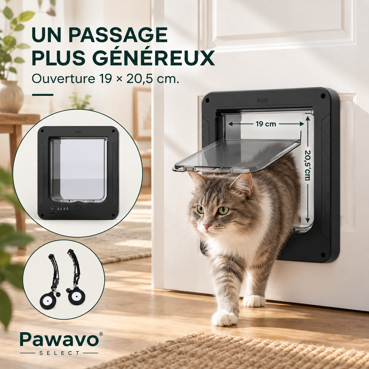 Chatière électronique RFID pour chat – Pawavo Select