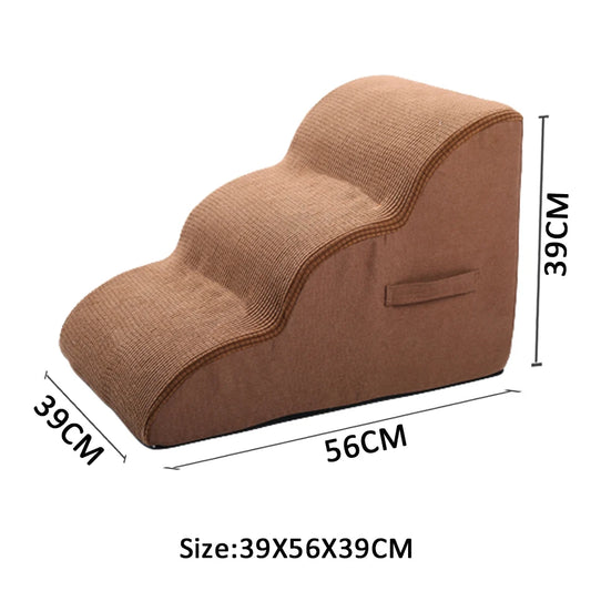 Escalier pour Chien & Chat en Mousse Confortable, Antidérapant & Déhoussable