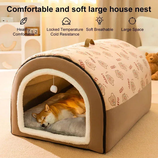 Niche pour Chien Intérieur – Douillette, Déhoussable & Antidérapante