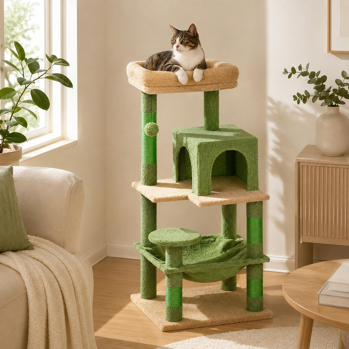 Arbre à chat design Cactus – Pawavo Verde