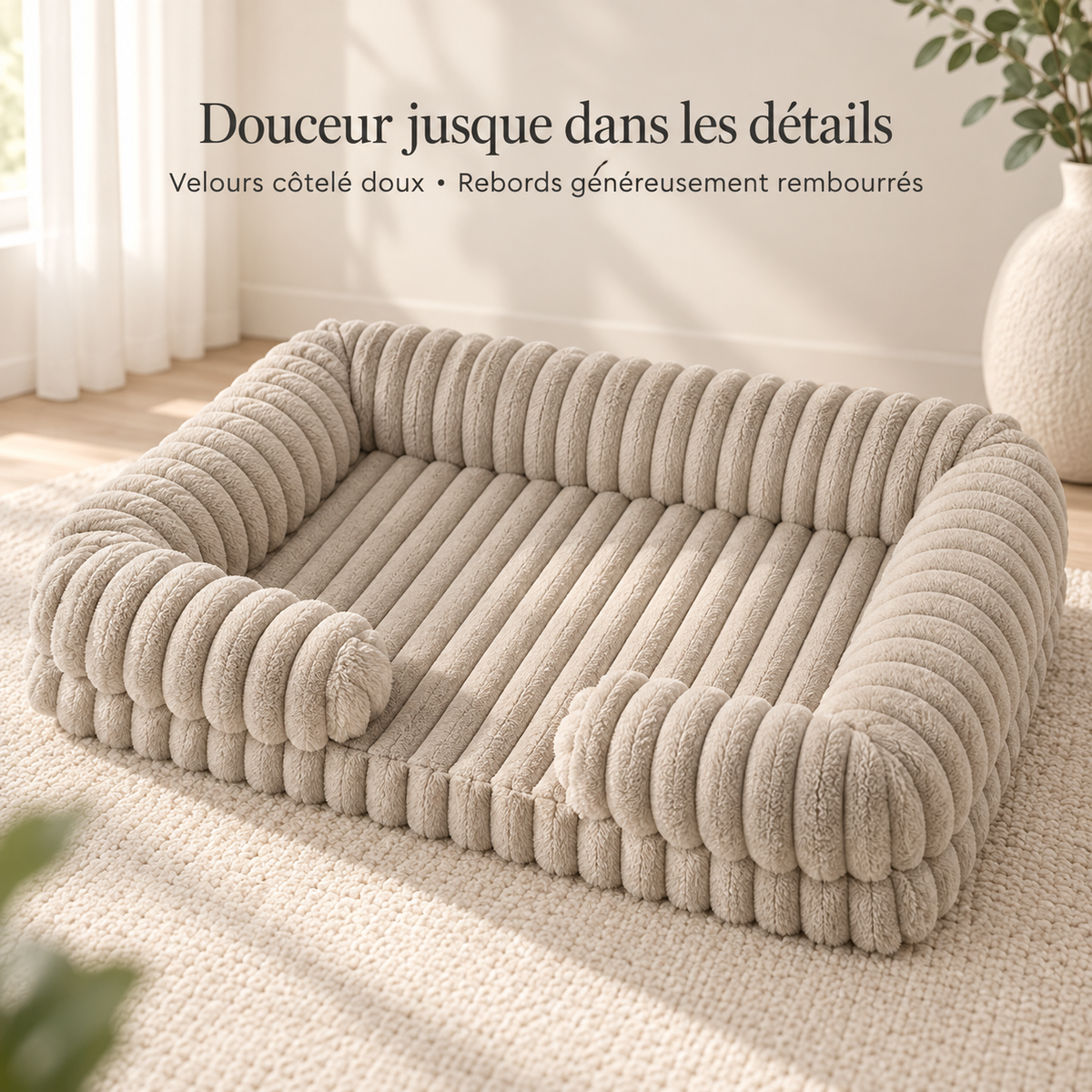 Panier orthopédique pour chien à mémoire de forme | Pawavo Nido